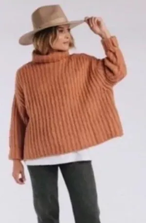 Fluffy Fox Wool & Alpaca Papaya Sweater thumbnail 3