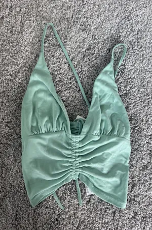 NWT urban outfitters light green crop top thumbnail 1