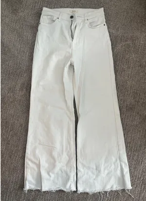 White wide leg jeans thumbnail 1