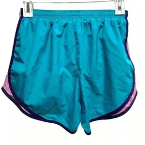 Nike Dri Fit Turquoise Purple And Pink Shorts thumbnail 3