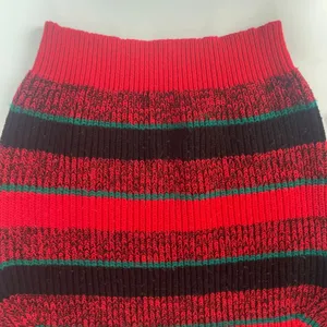 Vintage Striped Sweater Pullover Red Black Green Retro Hong Kong Bright Colorful thumbnail 6