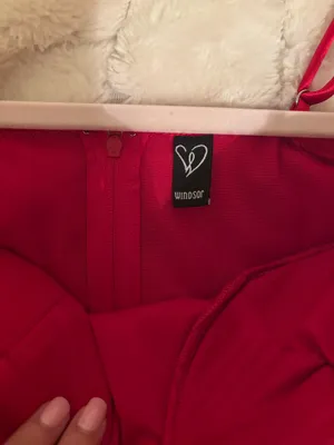 Windsor red silk dress thumbnail 2