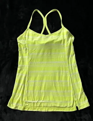 Athleta Tank Top Womens Black V-Neck Racerback Sleeveless Performance Yoga‎ Sz M thumbnail 1