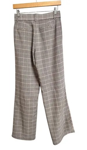 Maurices Women'S Brown tan Plaid Wide Leg Pleated‎ Trousers Size 4 thumbnail 1