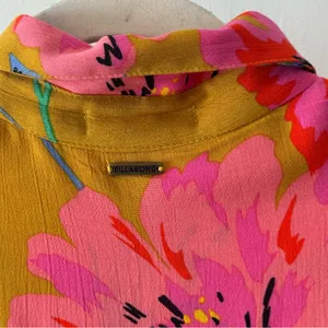 NWT Billabong Hawaiian Floral Sleeveless‎ Shift Midi Dress Small JD011BLN thumbnail 9