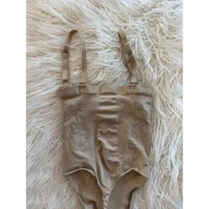 Skims Seamless Sculpt Strapless Thong Bodysuit Clay Size Small thumbnail 6