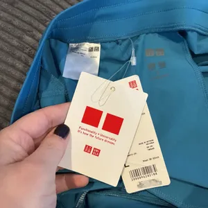 NEW Uniqlo Women Ultra Stretch Dry-Ex Active Shorts LARGE Sky BLUE Athletic thumbnail 12