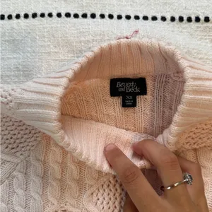 PacSun Pink Turtleneck Cable Knit Sweater thumbnail 3