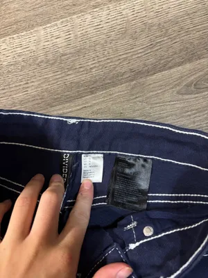 H&M Navy Jeans Wide-Leg thumbnail 4