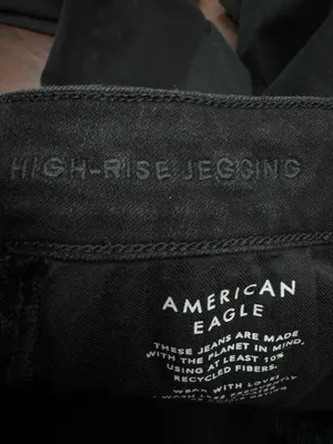 American Eagle Dream Stretch High-Rise Jegging Black Jeans Size 4 thumbnail 5