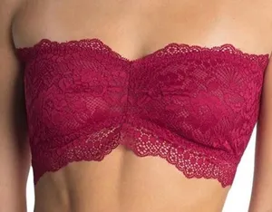 Free People Lacey Looks Bandeau in Burgundy Size M NWT thumbnail 2