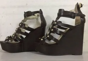 🦋Michael Kors NADINE Wedge Sandals Shoes Sz 8.0 thumbnail 3