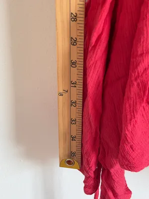 Free People Cora Embroidered Mini Dress Size Large Red Floral Boho Beach thumbnail 11