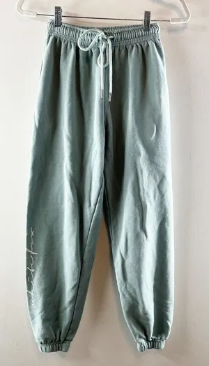 White Fox Jogger Sweatpants Green XS thumbnail 1
