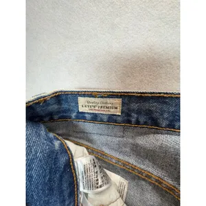 Levis Premium 501 Original Cropped Jeans W27 L28 Distressed Medium Wash Blue thumbnail 8