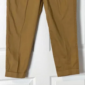 Bershka NWT Tan Cuffed Ankle Cropped Trouser Pants thumbnail 4