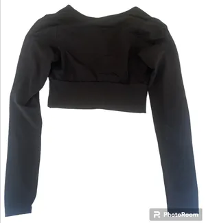 Garage Black Long Sleeve Crop Top thumbnail 2