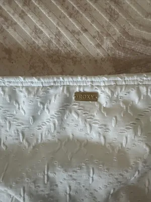 Roxy Girls White Textured Bikini Bottoms thumbnail 5