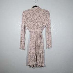 Kyte Baby New Blush Pink Leopard Print Lounge Robe Size XS/Small thumbnail 8
