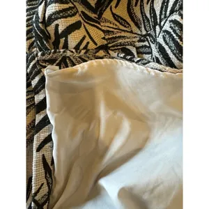 Hutch Aidy Dress‎ Womens 10 Black Ivory Palm Print Button Front Knee Length thumbnail 14