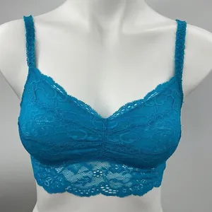 Pink Victoria’s Secret small blue lace bralette thumbnail 1