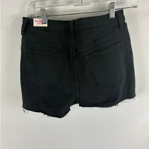 NWT VS Pink Black High Waisted Cut off Shorts Size 28 thumbnail 4