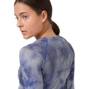 Lululemon Swiftly Tech Long Sleeve 2.0 Wash Shibori Stripe Midnight Orchid thumbnail 5