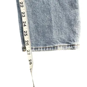 Aritizia Denim Forum The Arlo High Rise Straight Jeans 23‎ Button Fly Organic thumbnail 9