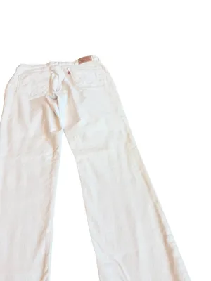 Levi's White Denim Jeans Classic Straight Casual Everyday Pants Size 28 Women's thumbnail 10