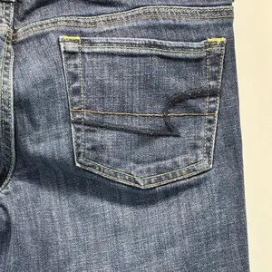 American Eagle Original Boot Jeans Women's  8 Short Bootcut Dark Wash Fade Boho thumbnail 6