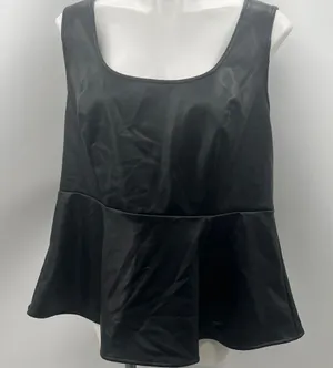 Torrid Black Sleeveless Peplum Top thumbnail 1
