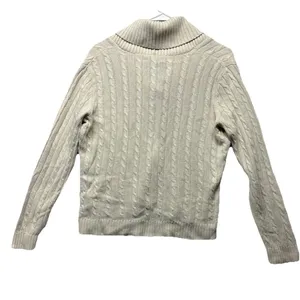 Lauren Ralph Lauren Womens Silk Cashmere Blend Cable Knit Pullover Sweater Med thumbnail 3