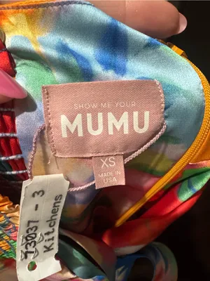 Show Me Your MuMu Lana Maxi Dress in Blue, Orange, Red, Pink, Yellow, Green thumbnail 4