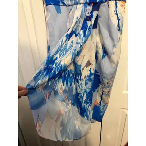 Chelsea28 Midi Dress Abstract Blue Faux Wrap Tulip Skirt 4 Wedding‎ Guest thumbnail 3