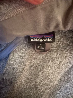 Patagonia Women's Better Sweater 1/4 Zip Fleece Pullover Size Large EUC GRAY thumbnail 5