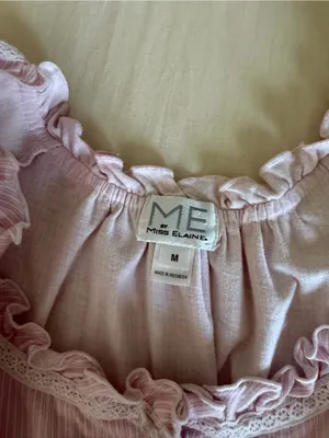 Vintage pink nightgown Size M thumbnail 3
