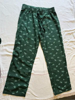 Lands' End Forest Green Two-Piece Pajama Set thumbnail 7