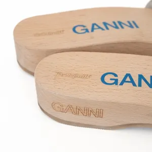 Ganni X Scholl Pescura Heel‎ Wooden Clogs thumbnail 6