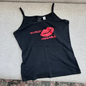 Y2K Vintage David and Goliath Totally Kissable Tank Top Cami Bimbocore Glam XL thumbnail 2