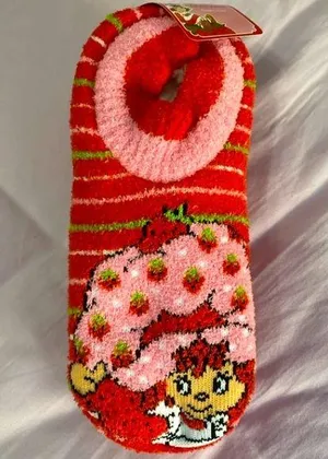 Strawberry Shortcake Slipper Socks NWT Sz 4 thumbnail 1