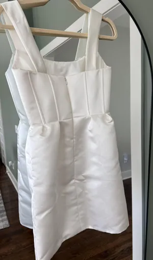 Custom Made Bridal Satin Dress With Bow thumbnail 14