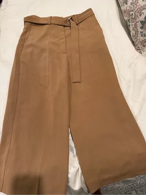 Sportmax women’s Tailored Brown Dress wide leg capri pants thumbnail 4