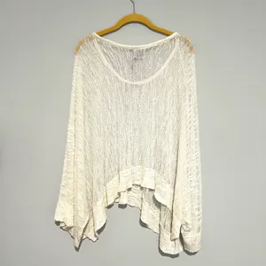 NEW NWT White Wide Arm See Through Shawl thumbnail 6