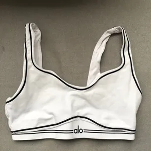 Alo Yoga Airbrush Heart Throb Bra White/Black S thumbnail 3
