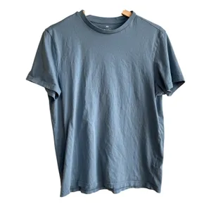H&M regular fit sky blue short sleeved t-shirt women's size medium casual summer thumbnail 1