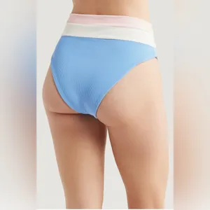 Beach Riot Heidi Colorblock High Waist Bikini Bottom, Size Medium, $98 thumbnail 2