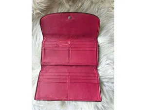 Coach Pink Leather Wallet with Zip Pocket thumbnail 7