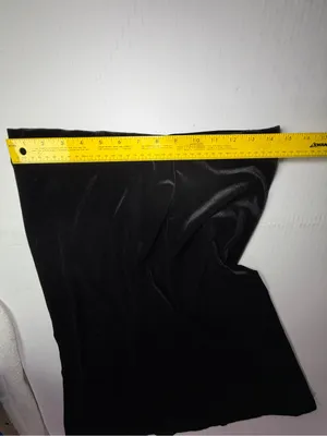Zara Medium Black Velvet Midi Skirt thumbnail 4