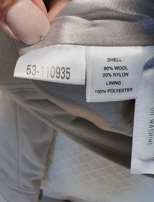 Ann Taylor Beige Double-breasted Wool Pea Coat Small thumbnail 6