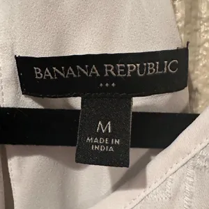 Banana Republic Beaded White Embroidered Bib Boho tank sz M thumbnail 6